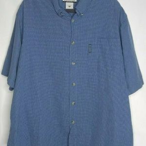  Columbia Gingham Short Sleeve Button Down Shirt